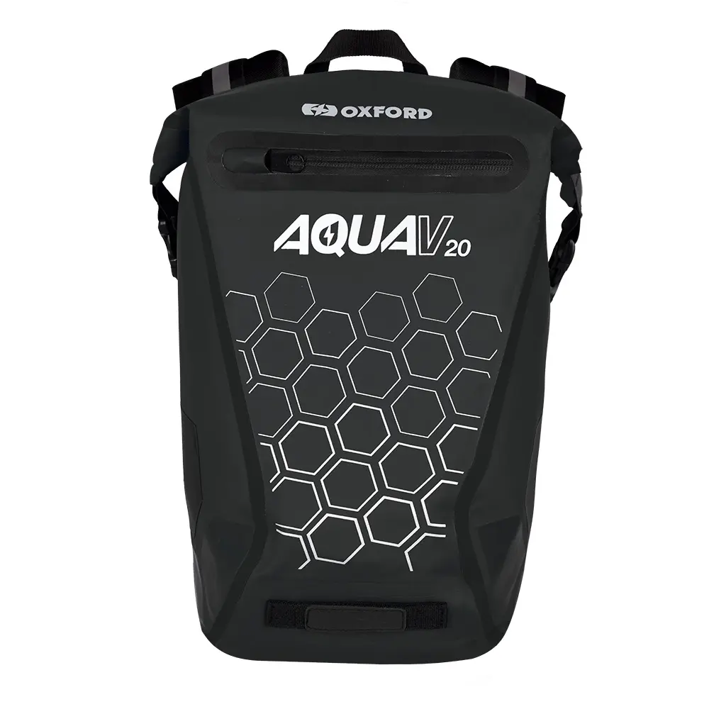 OXFORD batoh voděodolný model AQUA V-20 objem 20L barva černá (starý kód: OL995) (OXFORD batoh voděodolný model AQUA V-20 objem 20L barva černá)