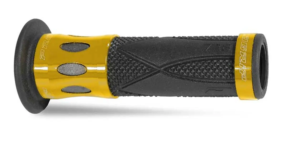 PROGRIP gripy PG728 ROAD ALU (22+25mm, délka 122mm) barva zlatá (jednosložkové) (728-121) (PG728G) ( )