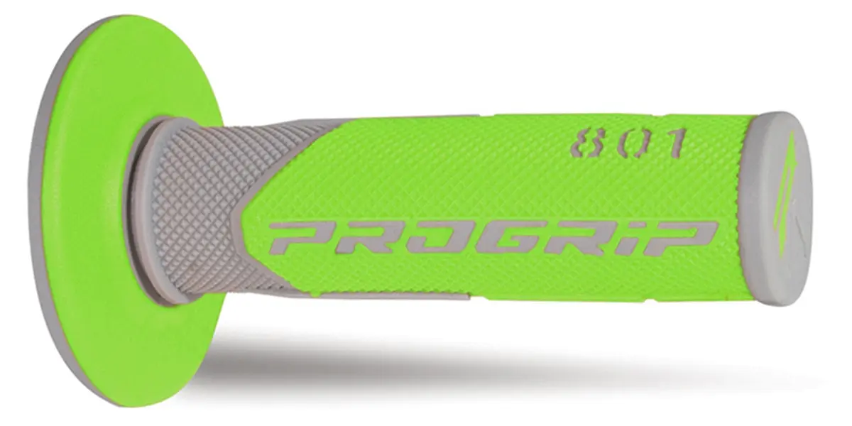 PROGRIP gripy PG801 OFF ROAD (22+25mm, délka 115mm) barva šedá/zelená (dvousložkové) (801-290) (PG801/4) ( )