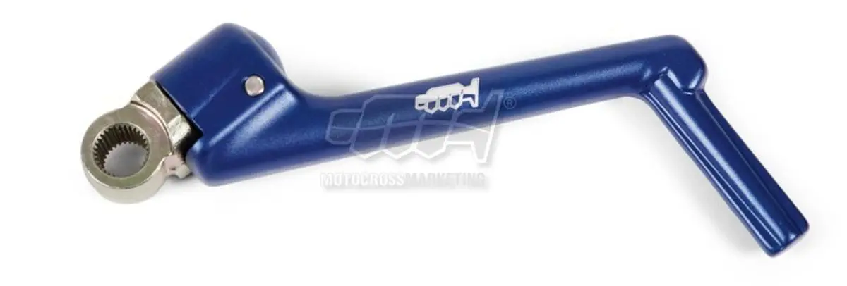 M.C. startovací páka hliníková barva modrá YAMAHA YZ 125 07-17 (M.C. startovací páka hliníková barva modrá YAMAHA YZ 125 07-17)