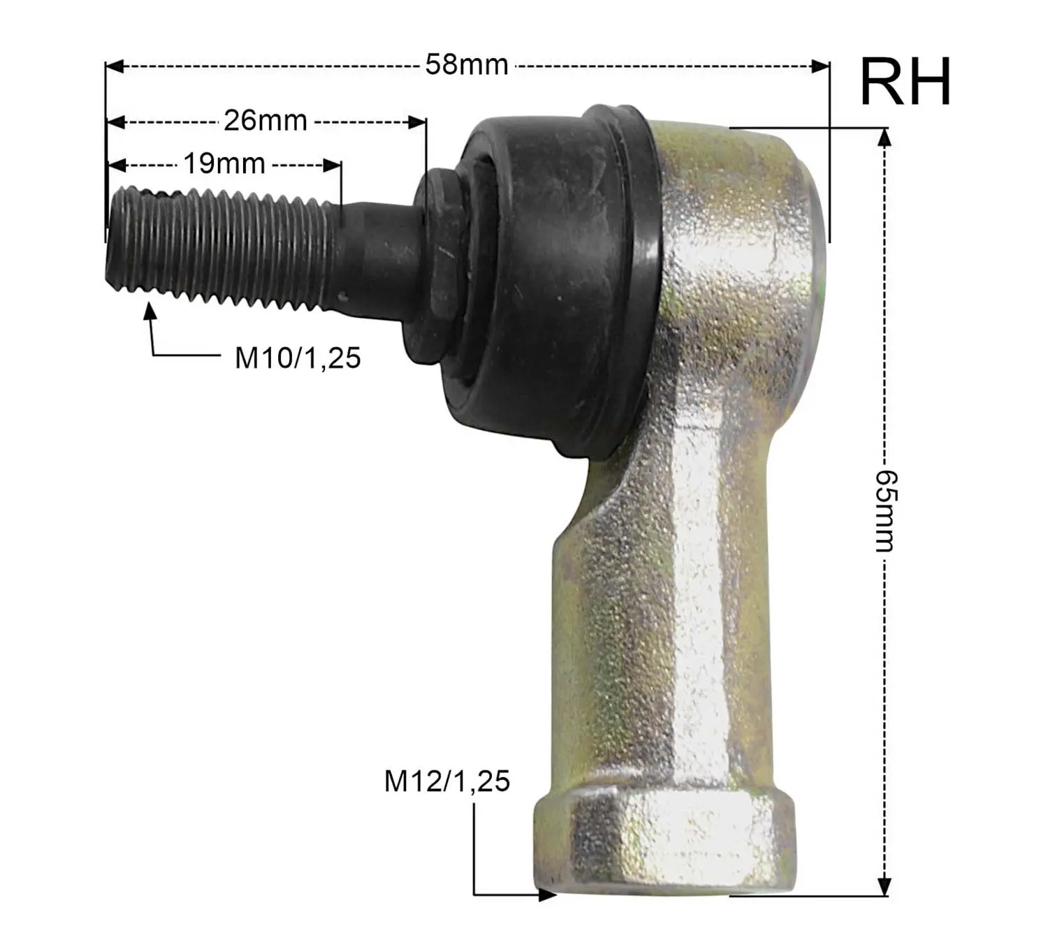 PROMX koncovka (knob) řídítek pravá HONDA TRX 450R '04-'09, 400ER '06-'14, KAWASAKI KVF750 Brute Force 05-21, KVF750 Brute Force EPS 12-24 ( )