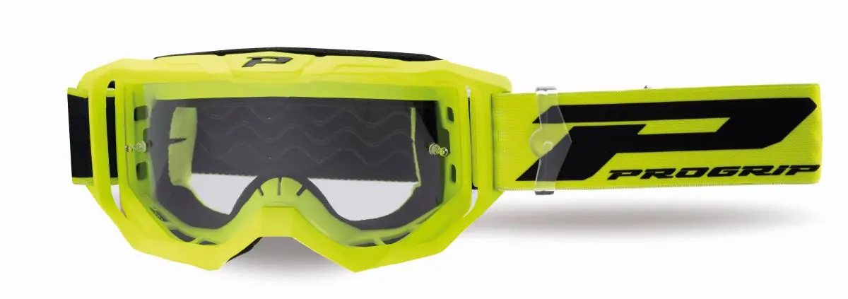 PROGRIP brýle PG3300-310 TR VISION barva žlutá fluo mat (sklo PG3310 čiré ANTISCRATCH, NO FOG, ANTI UV) ( )