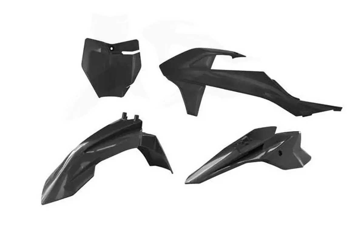 RACETECH (RTECH) kompletní sada plastů GAS GAS MC 50 24-25 barva černá ( )