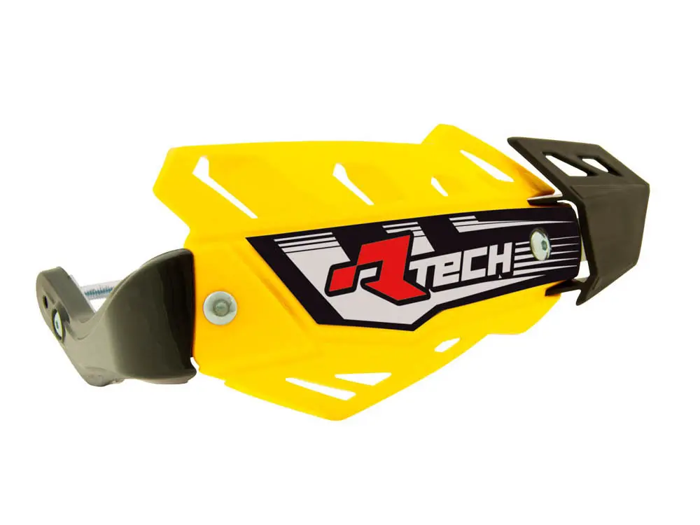 RACETECH (RTECH) chrániče páček FLX ATV/QUAD barva žlutá (se 3 typy úchytů na řídítka) (RACETECH (RTECH) chrániče páček FLX ATV/QUAD barva žlutá (se)