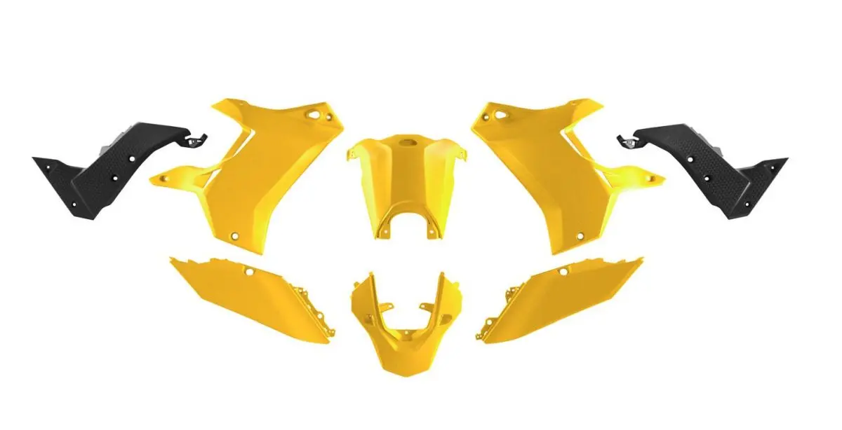 RACETECH (RTECH) kompletní sada plastů (bez předního blatníku) T7 REVOLUTION YAMAHA TENERE 700 19-24 barva žlutá/černá (RACETECH (RTECH) kompletní)