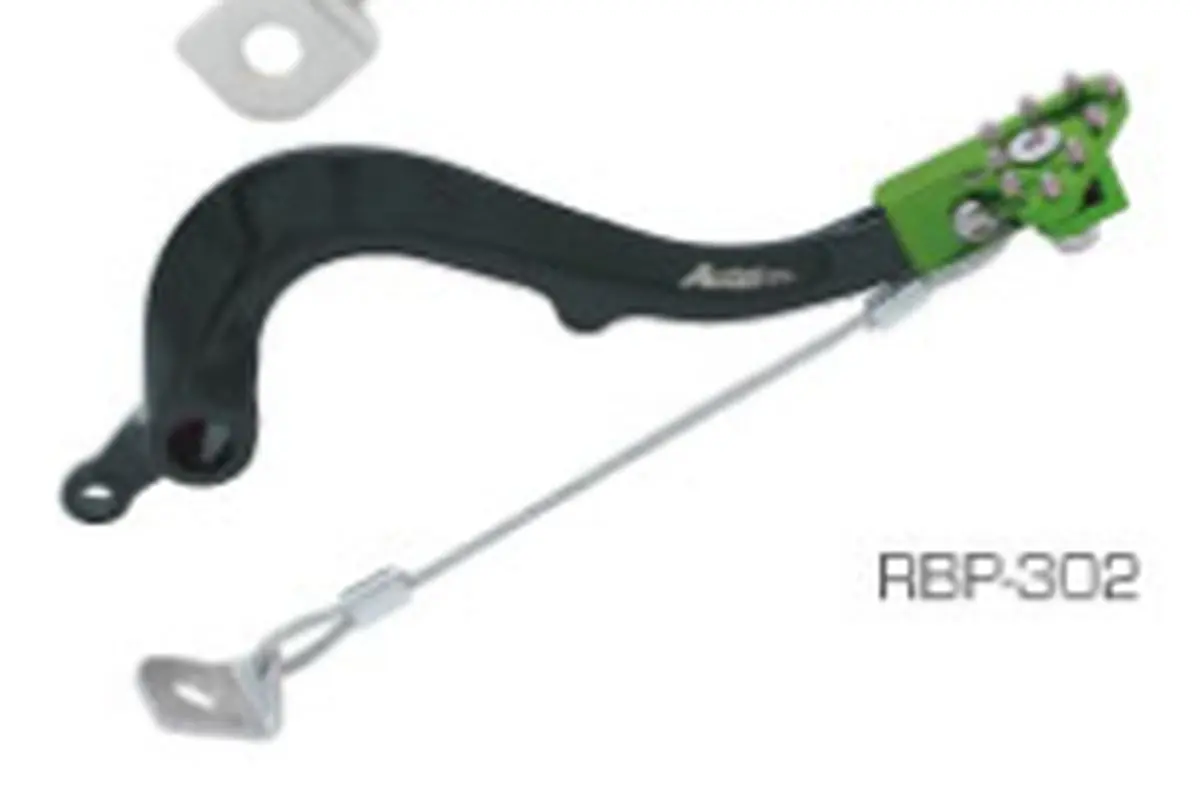 ACCEL páka nožní brzdy KAWASAKI KXF 250 21-25 , KXF 450 06-25 barva zelená (ACCEL páka nožní brzdy KAWASAKI KXF 250 21-25 , KXF 450 06-25 barva)