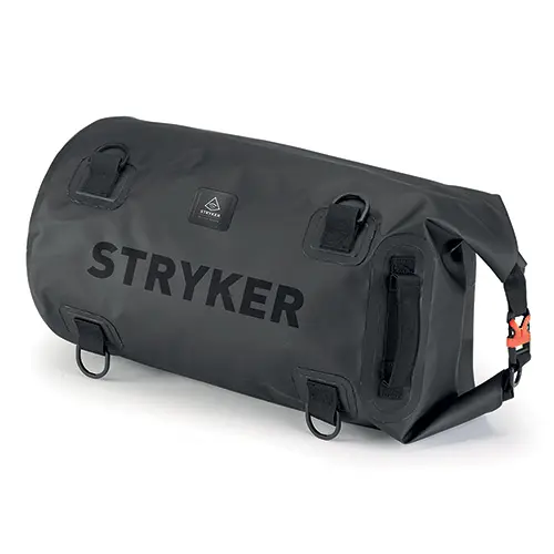 KAPPA brašna / válec na sedadlo / nosič 30L 100% voděodolná barva černá (STRYKER RANGE) (27X50X27cm) (KAPPA brašna / válec na sedadlo / nosič 30L)