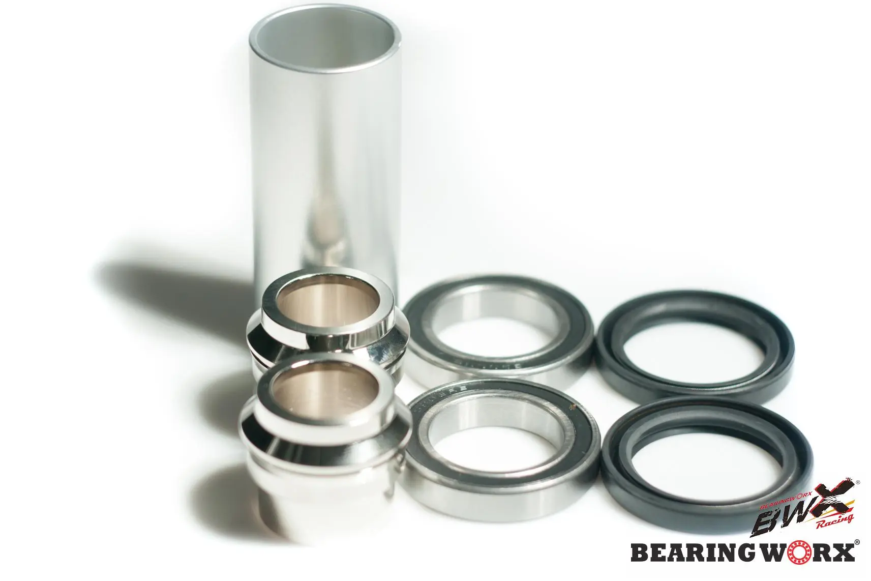 BEARING WORX ložiska předního kola s těsněními a pouzdry KTM SX/SXF 125/250/350/450 15-23 , EXC/EXCF 125/250/300/350/450 16-23 TPI , HUSQVARNA,GAS GAS