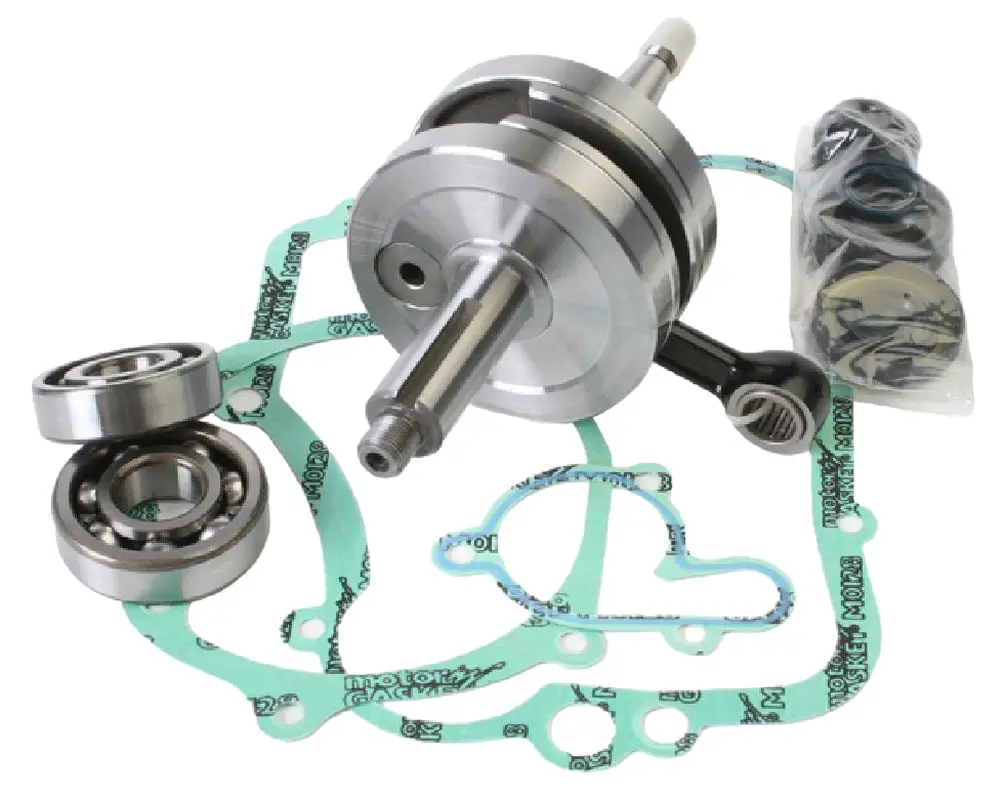 WISECO kliková hřídel YAMAHA YZ 80 93-01 (s ložisky klikovky + sada těsnění a gufer na spodek motoru) (HR 4033) (WISECO kliková hřídel YAMAHA YZ 80)