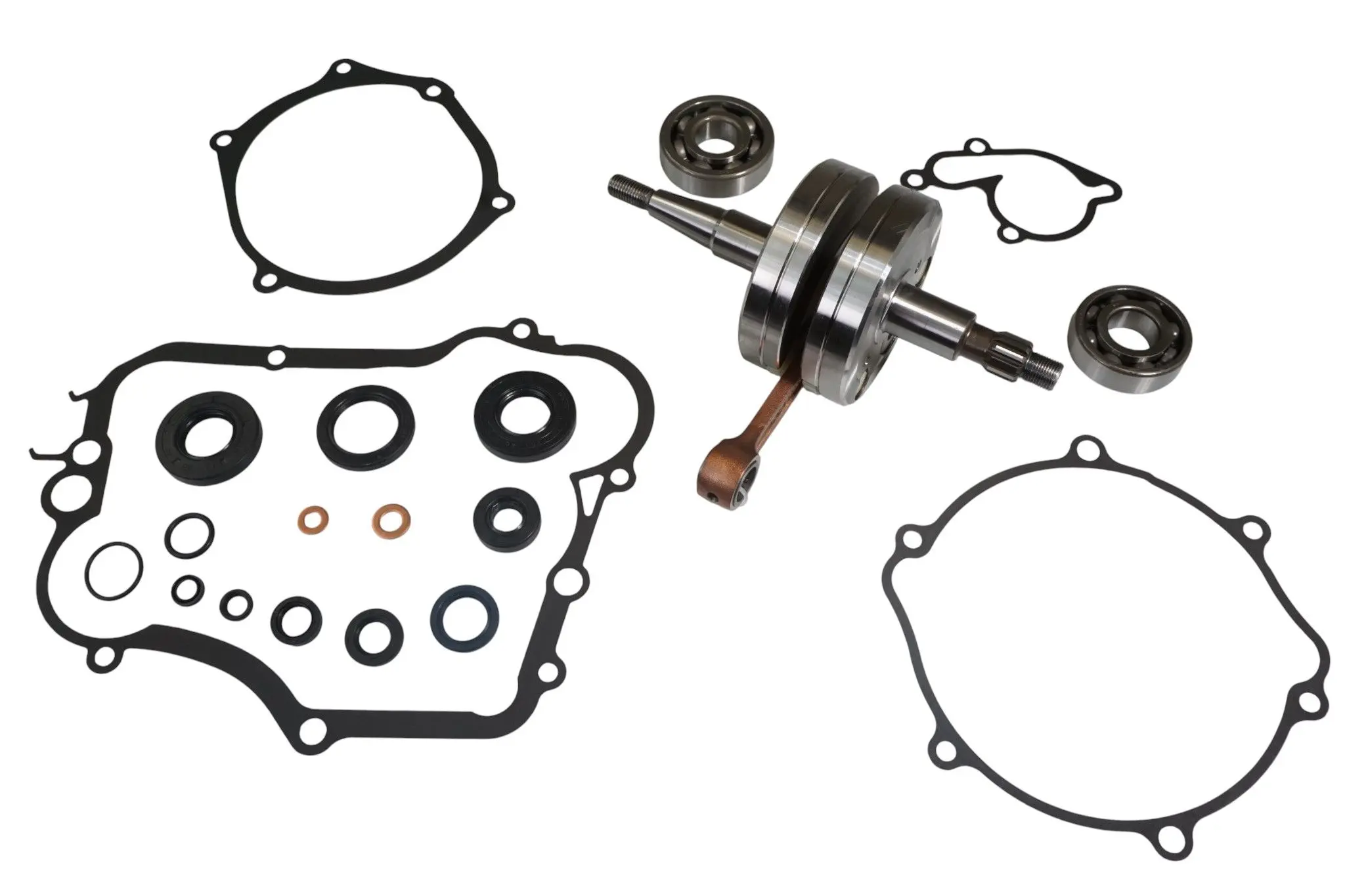 WISECO kliková hřídel YAMAHA YZ 85 19-26 (s ložisky klikovky + sada těsnění a gufer na spodek motoru) (WISECO kliková hřídel YAMAHA YZ 85 19-26 (s)