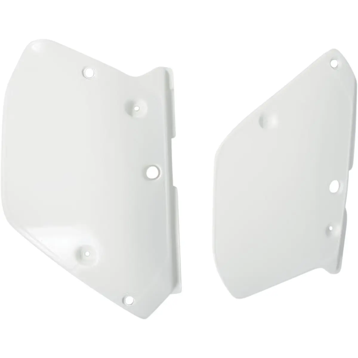 UFO boční tabulky na startovací číslo YAMAHA YZ 125/250/360 89-90 barva bílá (UFO boční tabulky na startovací číslo YAMAHA YZ 125/250/360 89-90 barva)