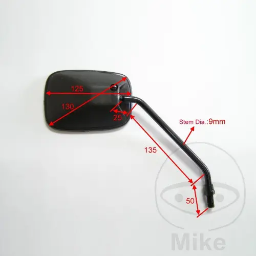 JMP zrcátko černé levé+pravé HONDA MBX 50 SD 85-88, MBX 80 SW 82-83, MBX 80 SWD 82-87, MBX 80 SW2 82-87