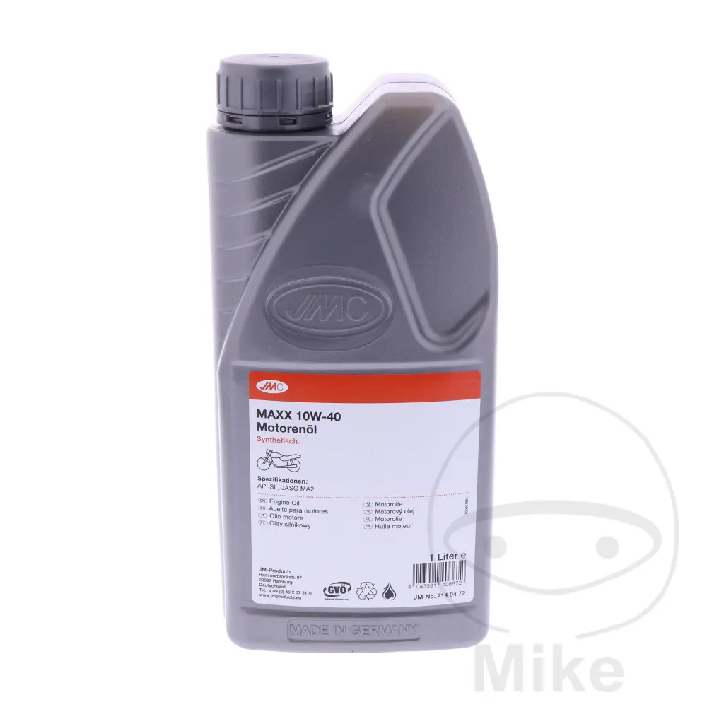 JMC motorový olej 10W40 4T 1L JMC MAXX plně syntetický olej APRILIA PEGASO 650 N 92, PEGASO 650 P 93, PEGASO 650 R 94, PEGASO 650 S 95, PEGASO 650