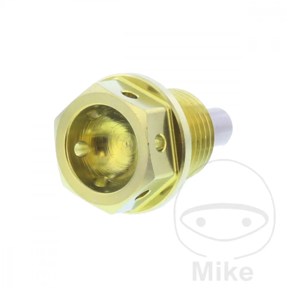 JMP šroub výpust oleje MAG BO M14X1.25 mm 12 mm Titan gold AJP PR7 650 18-20, PR7 650 EURO5 21-24, PR7 650 GOLD EDITION EURO5 24, CAGIVA NAVIGATOR
