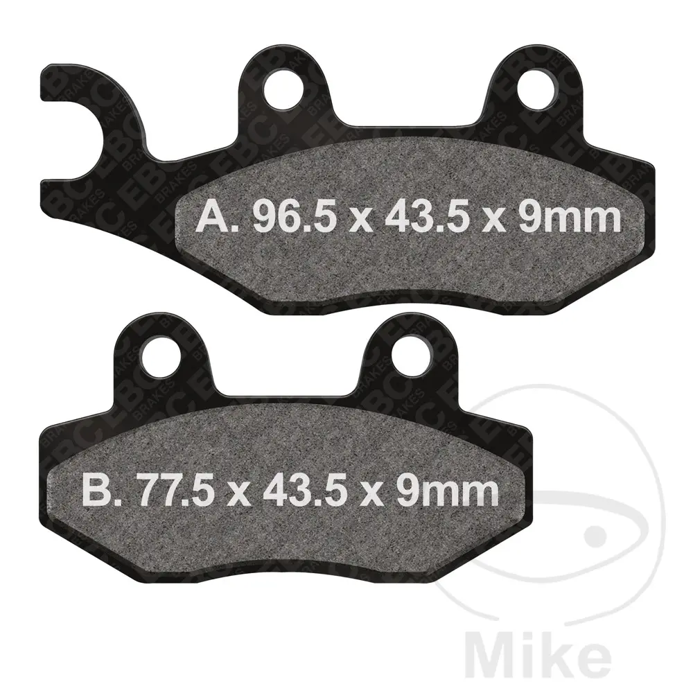 EBC brzdové destičky Sinter HH Scooter EBC AEON ELITE 125 12-16, ELITE 350 I 12-16, URBAN 125 11-15, URBAN 350 I 12-16, APRILIA RX 125 4T ABS 18-20,