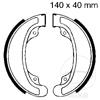EBC brzdové BACK s Pružina EBC HONDA CB 250 N EURO 78-81, CB 250 T TWIN 77-78, CB 250 ND EURO 82-83, CB 400 N EURO 78-85, CB 400 A TWIN AUTOMAT 79, CB