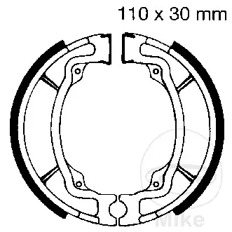 EBC brzdové čelisti s pružinou EBC KAWASAKI AE 50 81-83, AE 80 81-83, AR 50 81-83, AR 80 81-83, KD 80 75-87, KD 100 76-79, KE 100 76-01...