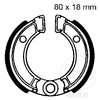EBC brzdové čelisti s pružinou EBC HONDA CRF 50 F 04-24, NB 50 M MELODY 84, NCZ 50 MOTOCOMPO 81, ND 50 M MELODY 82-84, QR 50 83-97, XR 50 R 02-04, Z