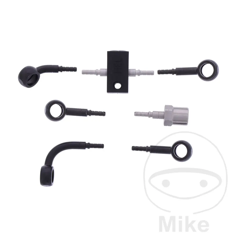 JMP brzdové hadice brzdová sada přípojka černá 4dílná BMW R 1200 C MONTAUK 04-05, R 1200 C MONTAUK ABS 04-05, R 1200 C 97-05, R 1200 C ABS 97-05, R