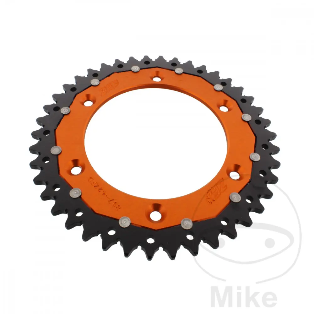 ZF Sprockets rozeta Dual 42Z typ 520 oranžová ZF vnitřní průměr 125 rozteč děr 150 BETA ALP 40 350 FARBE ROT 24-25, ALP 40 350 FARBE WEISS 24-25, ALP