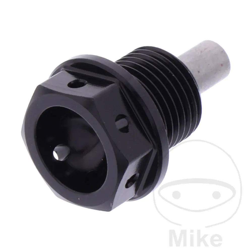 JMP šroub výpust oleje MAG BO M14X1.25MM 12MM AL RAC černá AJP PR7 650 18-20, PR7 650 EURO5 21-24, PR7 650 GOLD EDITION EURO5 24, CAGIVA NAVIGATOR