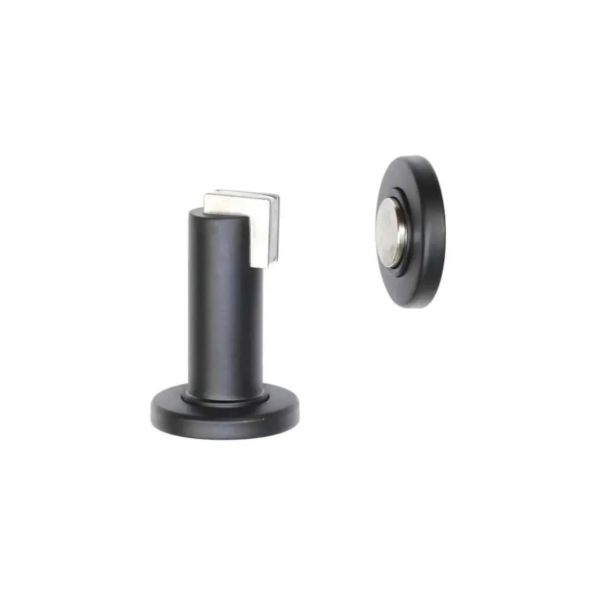 Dveřní zarážka magnetická černá matná