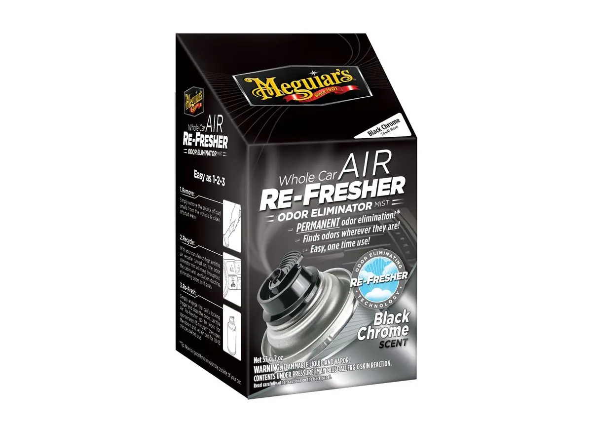 Meguiar's Air Re-Fresher Odor Eliminator - Black Chrome Scent - čistič klimatizace 71 g