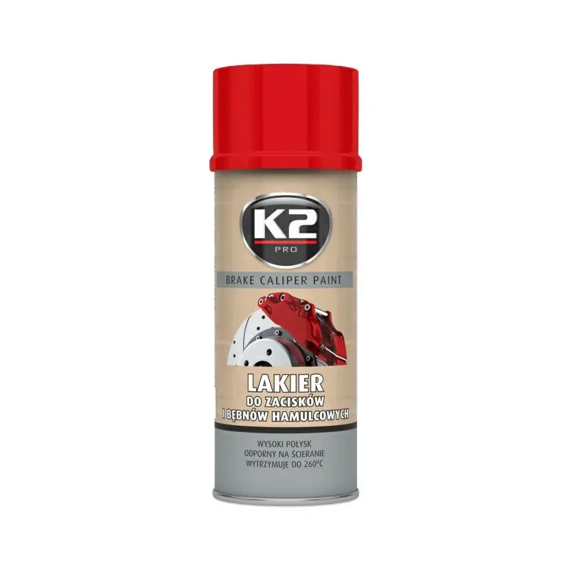 K2 BRAKE CALIPER PAINT Barva na brzdy, 400ml - červená