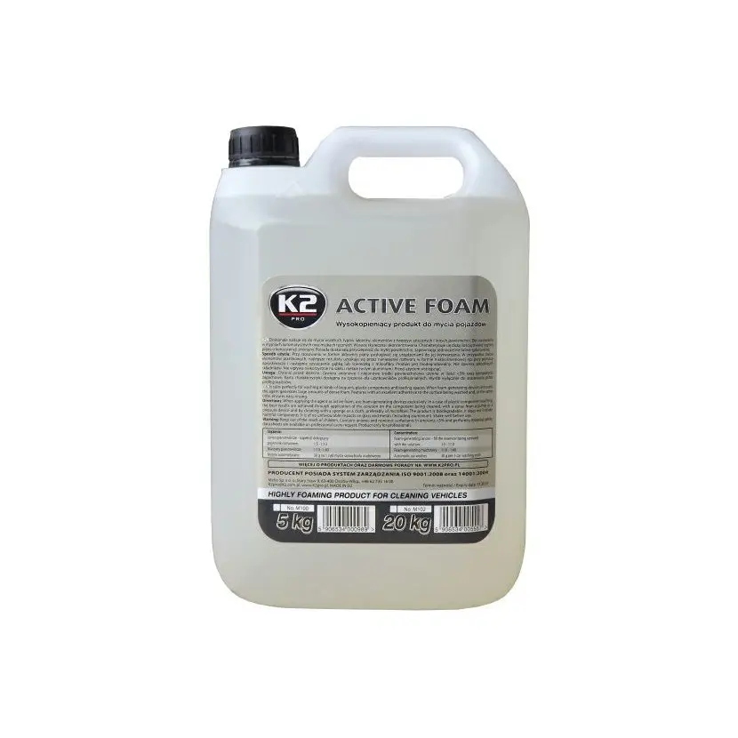 K2 ACTIVE FOAM 5 kg - vysoce pěnící produkt pro mytí vozidel