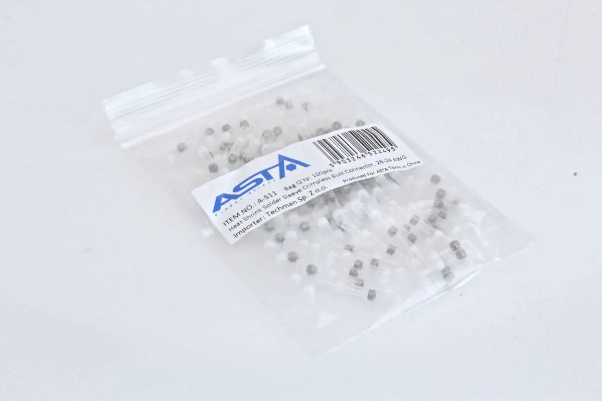 Smršťovací hadičky s cínem, různé velikosti, balení 100 kusů - ASTA, Velikost: 1.7x26 mm