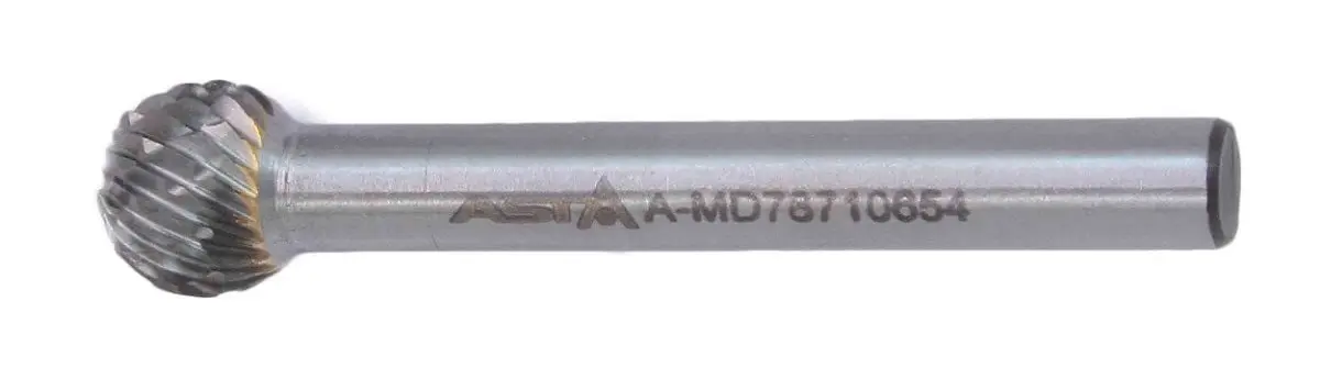 Tvrdokovová fréza - koule, 10 x 54 mm - ASTA