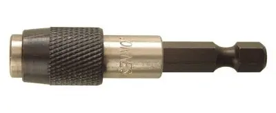 Držák - adaptér na bity 1/4" s aretací a magnetem, 60 mm - JONNESWAY D160MH1QD
