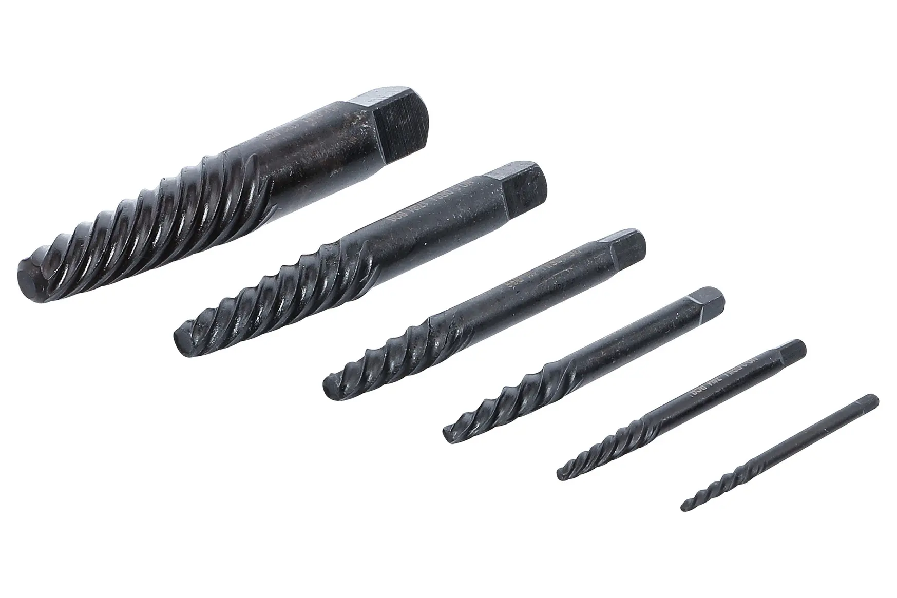 Vytahováky zalomených šroubů M3-M12, sada 6 ks - BGS 8549