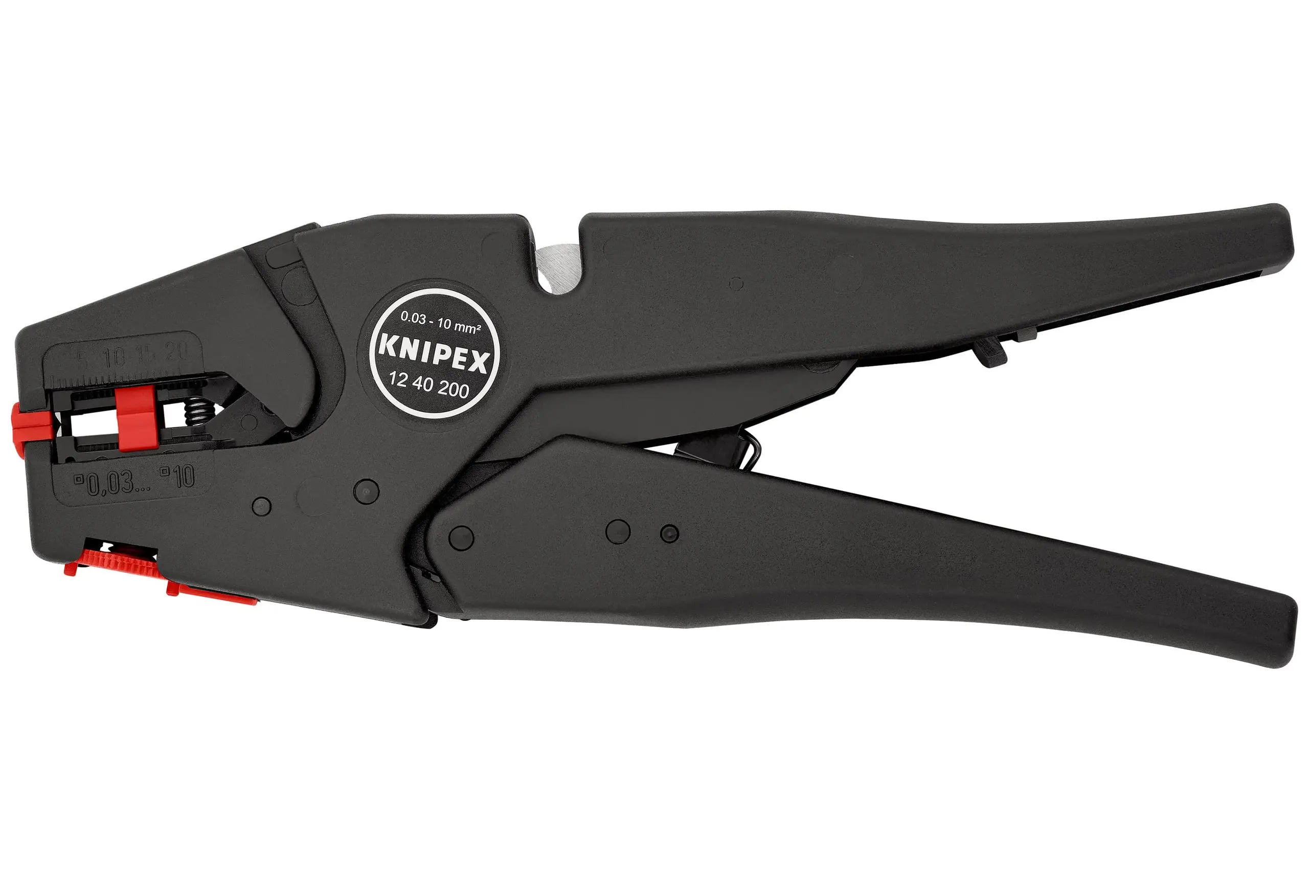 Odizolovací kleště samonastavitelné 200 mm, pro průřez 0,03-10,0 mm2 - KNIPEX 12 40 200