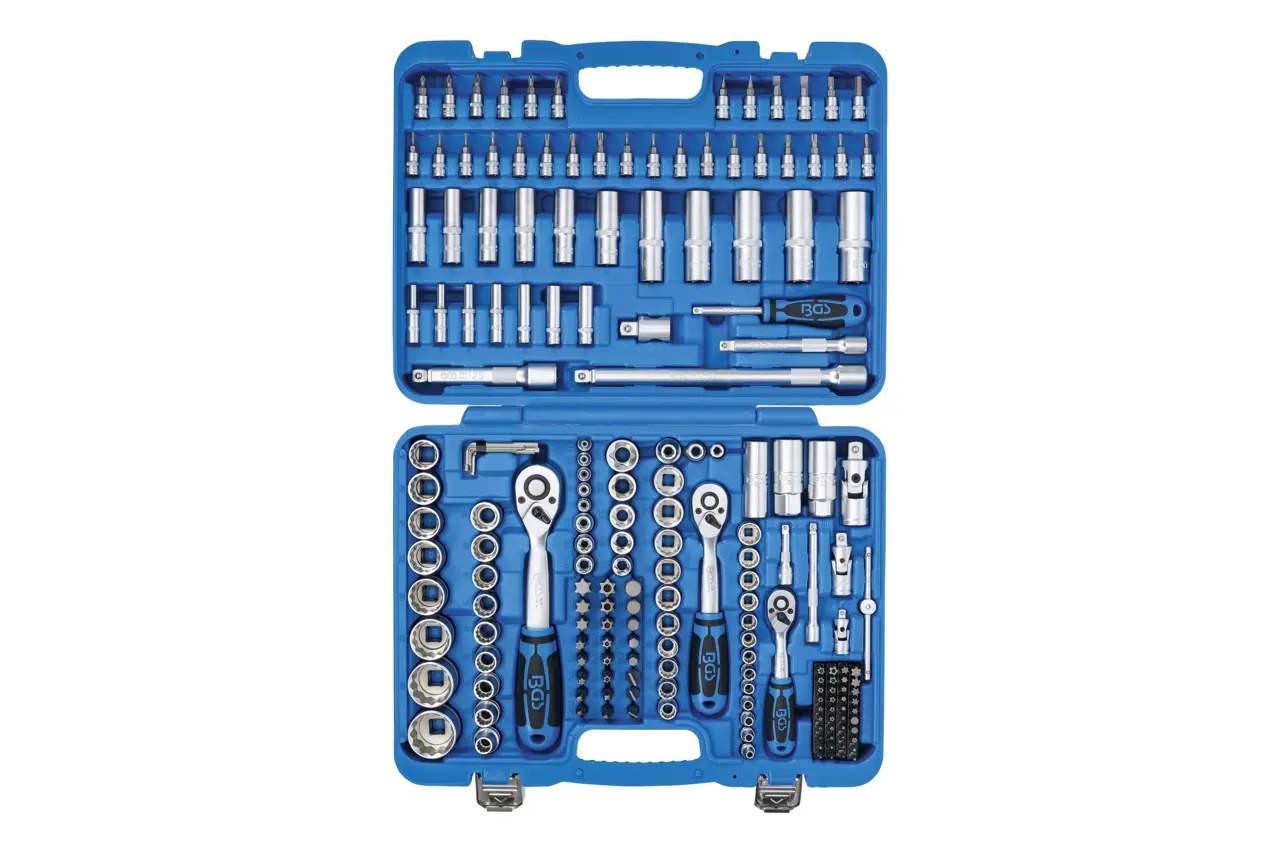 Gola sada 1/4", 3/8", 1/2", 192 dílů, dvanáctihran - BGS 2286
