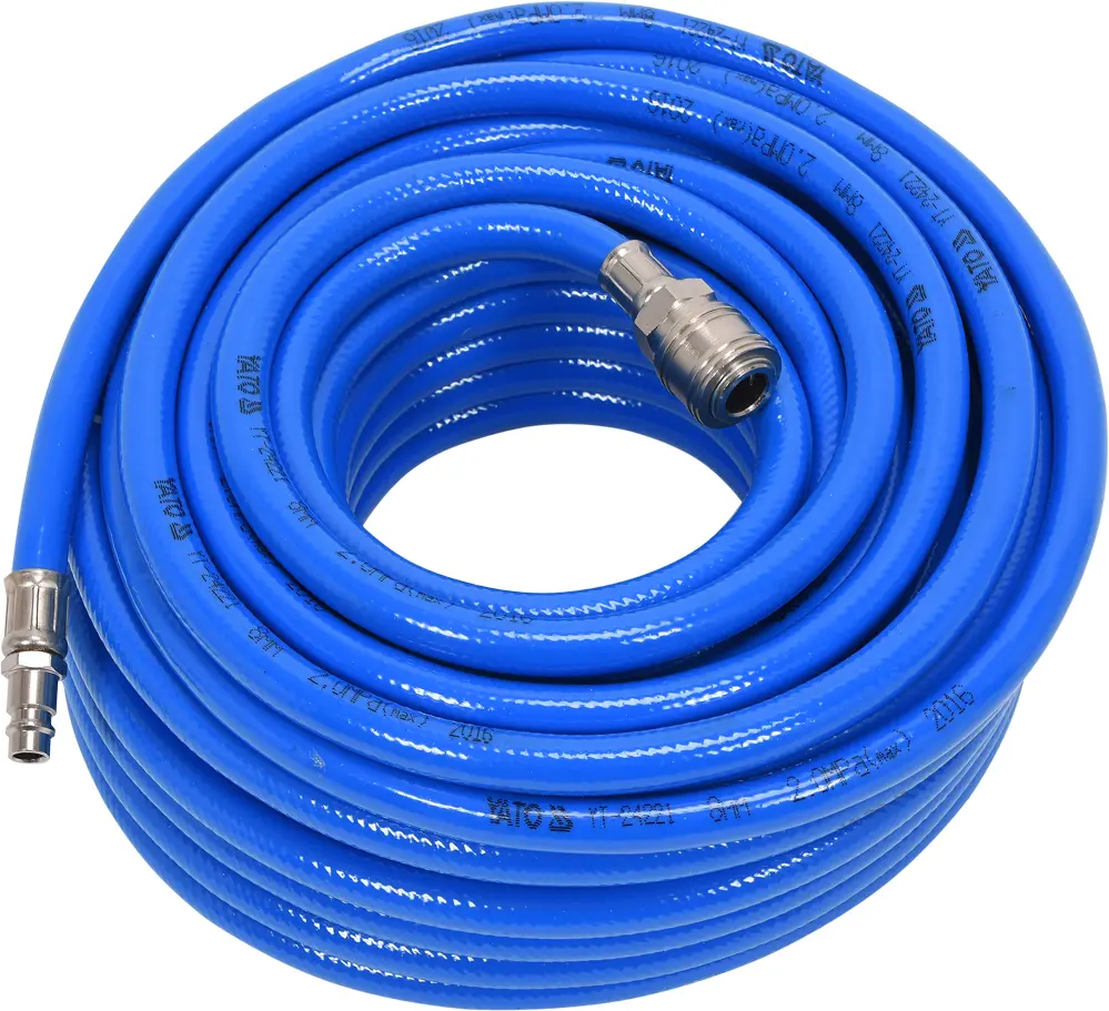 Hadice ke kompresoru PVC s rychlospojkami 8 mm x 20 m YATO YT-24221
