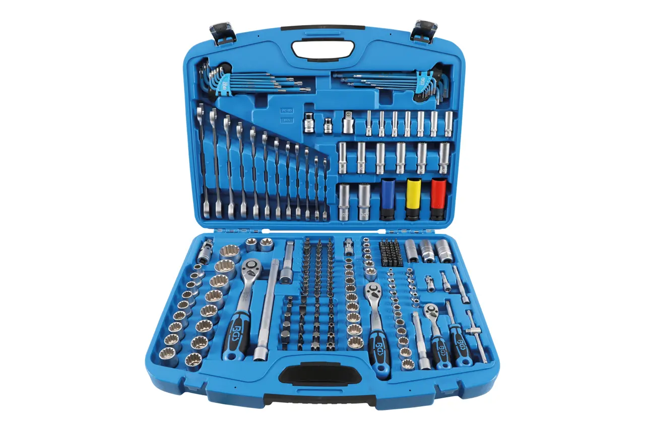 Gola sada 1/4", 3/8", 1/2", 218 dílů - BGS 2290