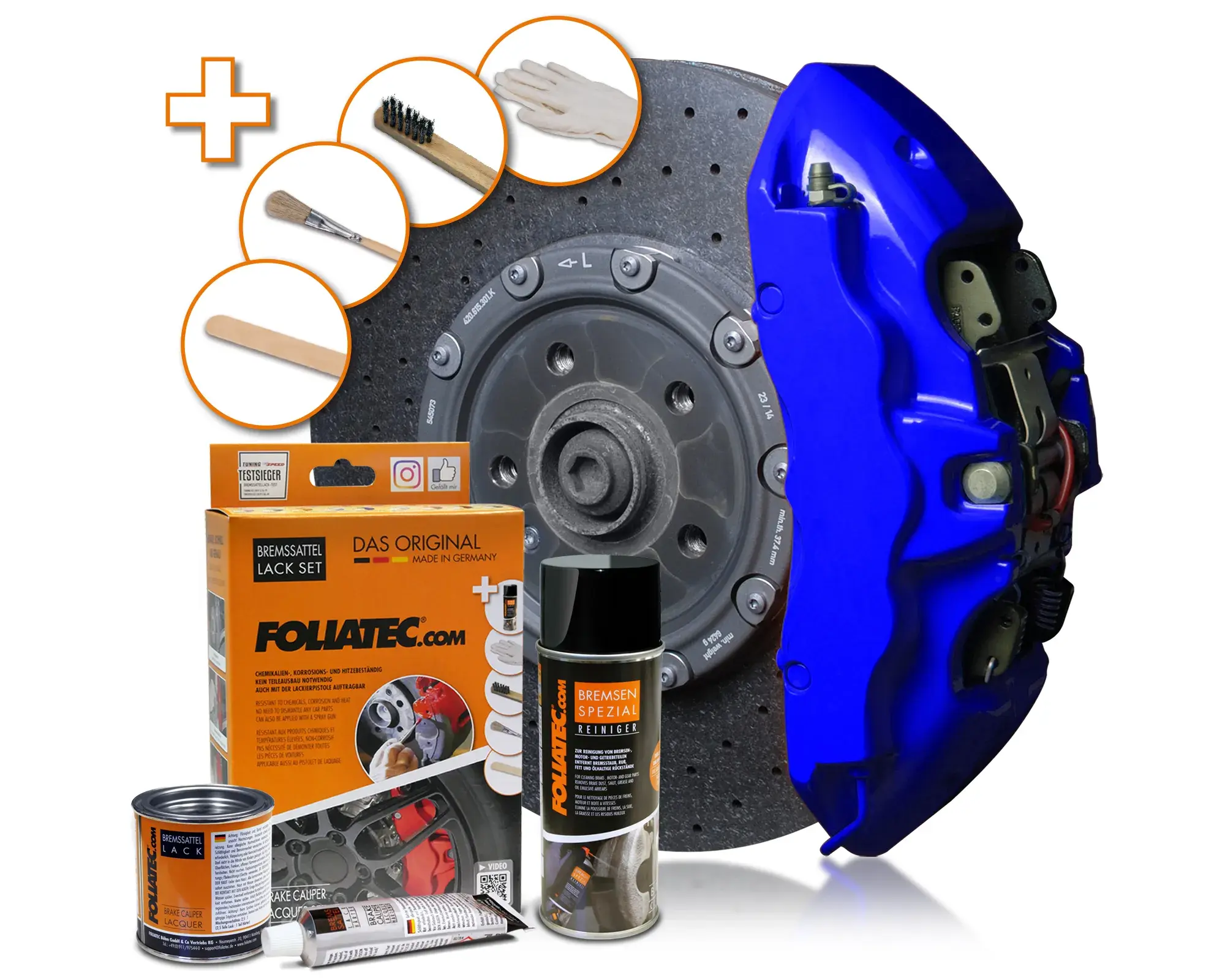 Foliatec Barva na brzdy, sada - RS Blue