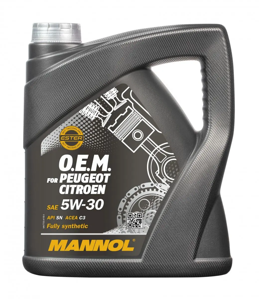 MANNOL Motorový olej 7703 Energy Formula PSA 5W-30 - 4L (Motorový olej pro benzinové a naftové motory ve vozech PEUGEOT a CITROËN, se zaměřením na)