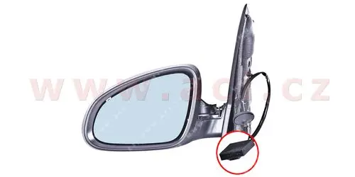 Vnější zpětné zrcátko VAN WEZEL 3749807