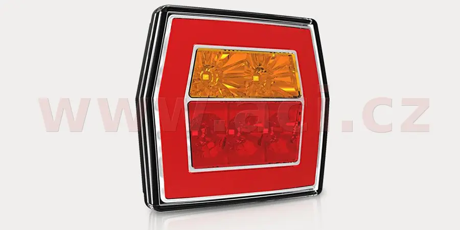 zadní světlo LED 99,5x93 mm kabel 1 m, L=P