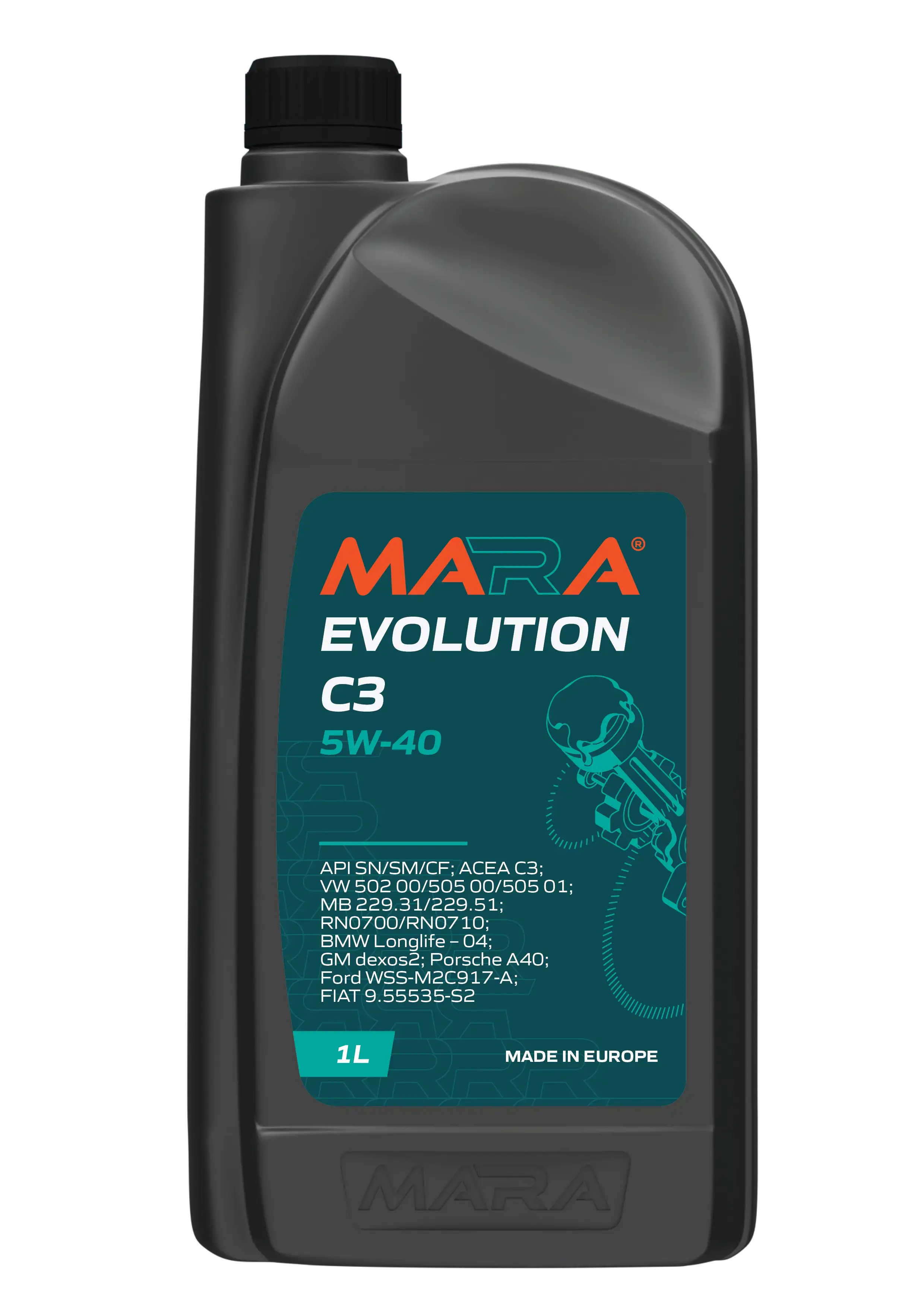 Motorový olej Mara Evolution 5W-40 C3 1L