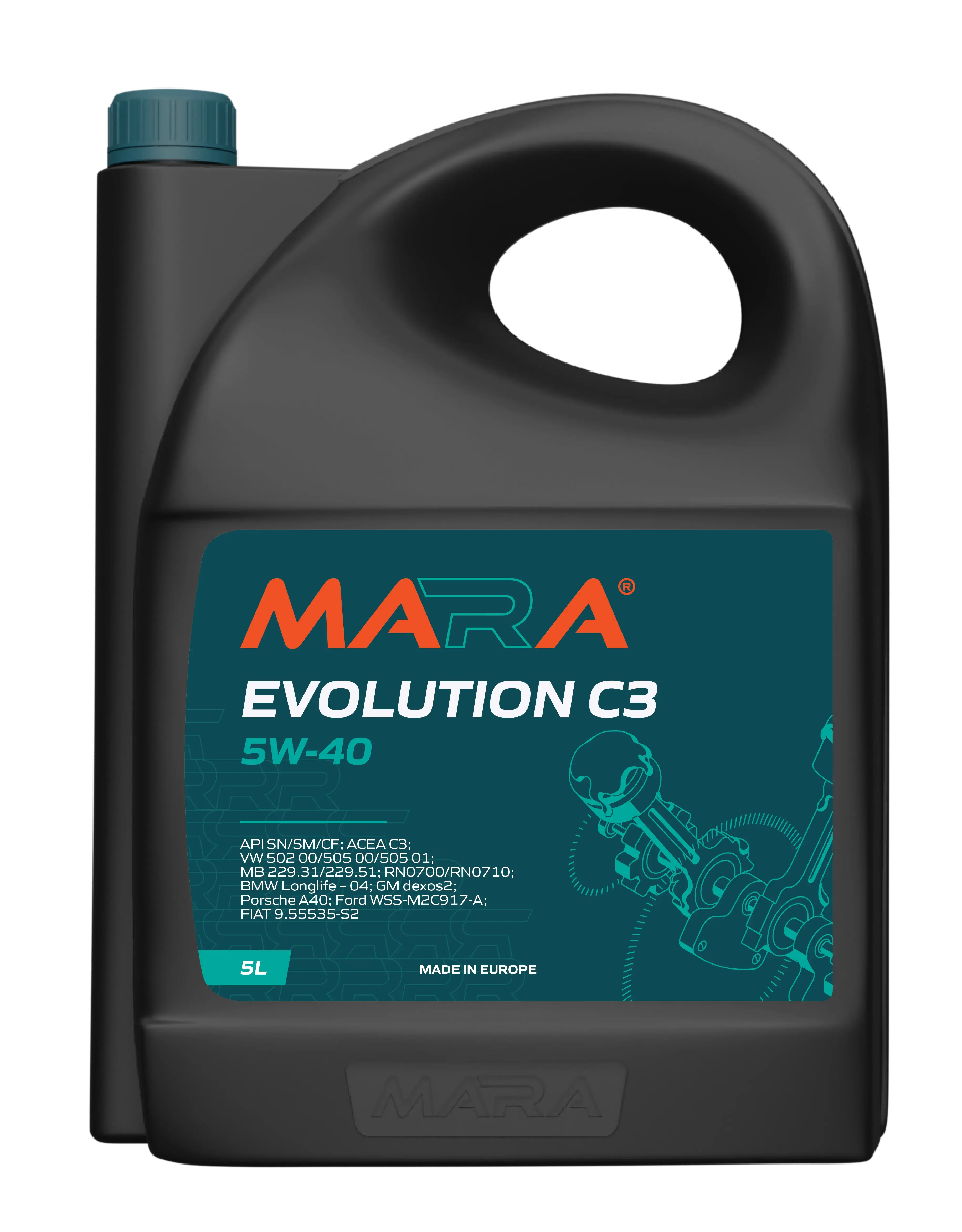 Motorový olej Mara Evolution 5W-40 C3 5L