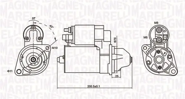 MAGNETI MARELLI Startér 063721412010