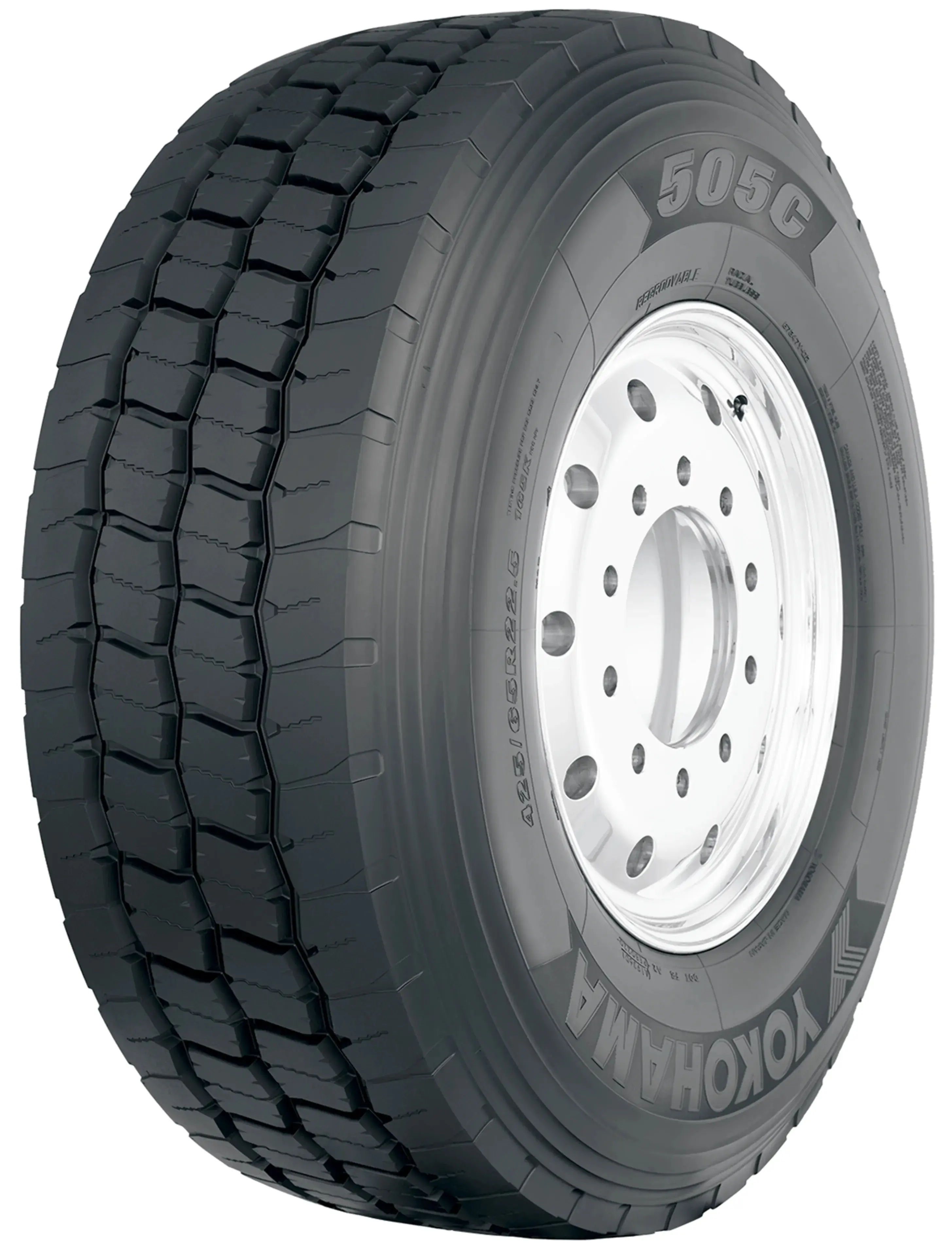 YOKOHAMA 315/80R 22.5 156K TL 505C VA,HA / M+S / 3PMSF