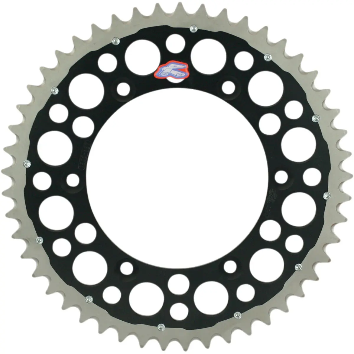 RENTHAL řetězové kolo zadní TWINRING 808 49 (ocel-hliník) barva černá SUZUKI RM/RMZ (JTR808.49) (80849) ( )