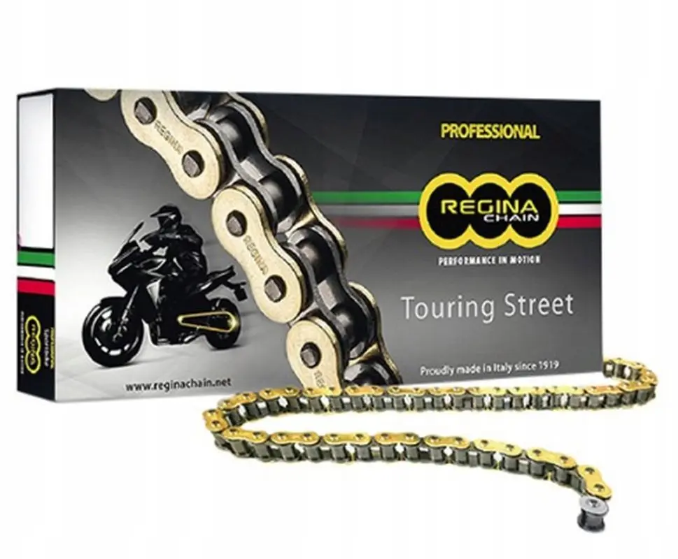 REGINA hnací řetěz 520ZRT (112 článků) Z-RING TOURING-STREET do 750 ccm zlatý včetně spojek (135ZRT/1004) ( )