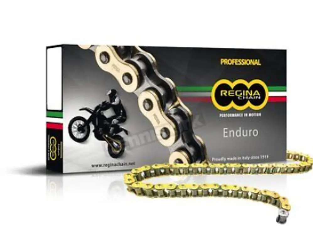 REGINA hnací řetěz 525ZRE (110 článků) Z-RING ENDURO do 750 ccm zlatý včetně spojek (137ZRE/011) ( )