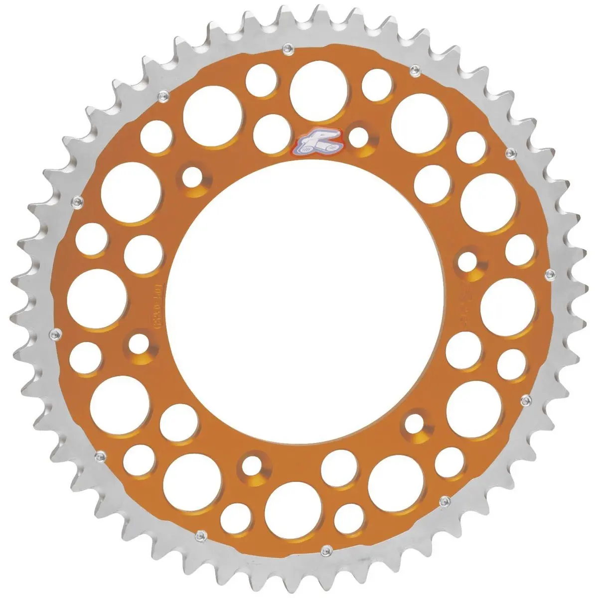 RENTHAL rozeta TWINRING 899 50 (ocel-hliník) barva oranžová KTM/HUSQVARNA/HUSABERG (JTR897,50) (89950) ( )