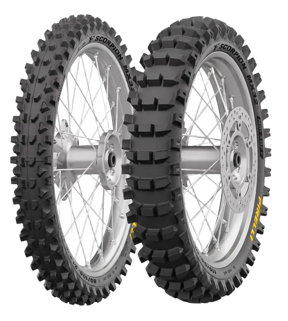 PIRELLI 80/100-21 NEW SCORPION MX32 MID SOFT MST 51M TT M/C PŘEDNÍ DOT 2025 ( )